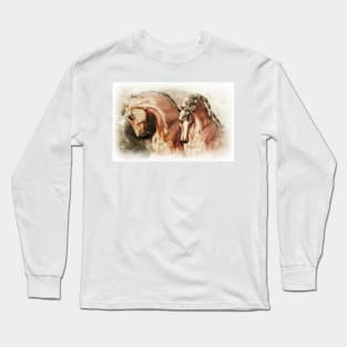 Mirrored Horses Long Sleeve T-Shirt